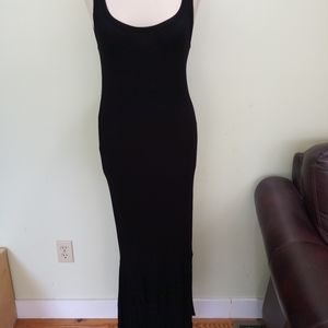 Spiegel black slinky dress ..L